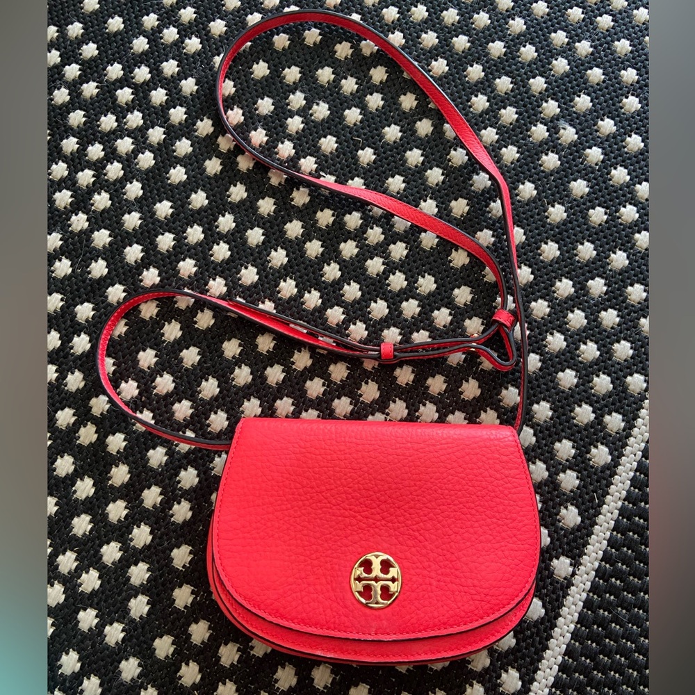 Tory Burch Red Leather Crossbody Bag